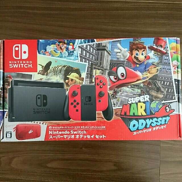 Nintendo Switch(ニンテンドースイッチ)の新品未開封☆Nintendo switch 任天堂 スイッチ マリオオデッセイ エンタメ/ホビーのゲームソフト/ゲーム機本体(家庭用ゲーム機本体)の商品写真