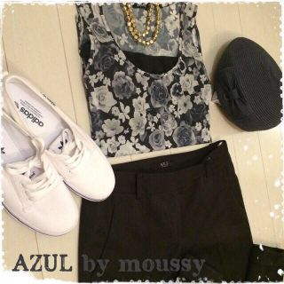 アズールバイマウジー(AZUL by moussy)のストレッチT/B PT(クロップドパンツ)