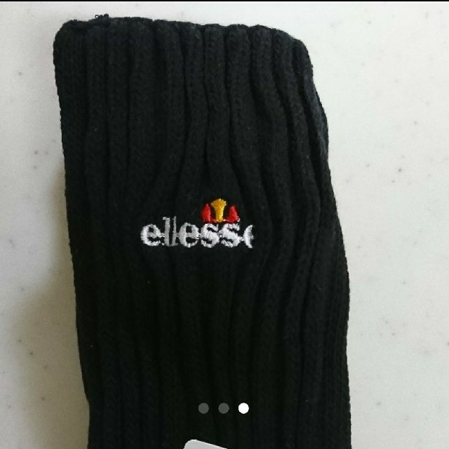 ellesse(エレッセ)のエレッセ  ソックス黒厚手 レディースのレッグウェア(ソックス)の商品写真