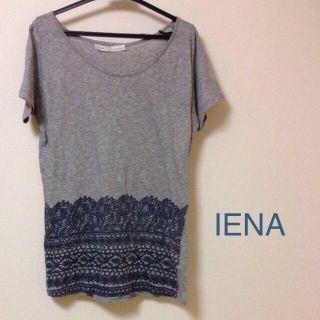 イエナ(IENA)のIENAのレース柄Tシャツ(Tシャツ(半袖/袖なし))