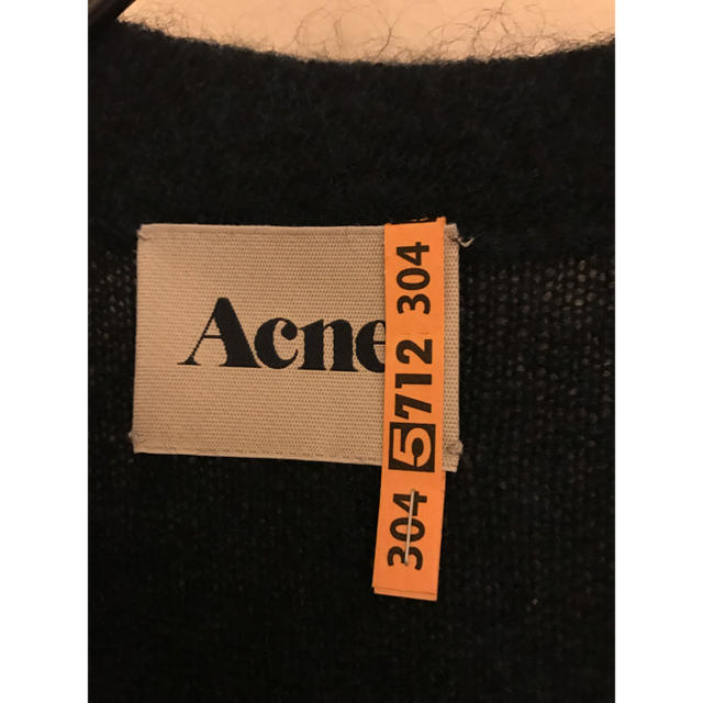 ACNE(アクネ)のアクネ ニット saayaa様専用モヘア ロングカーディガン ブルー ネイビー レディースのトップス(カーディガン)の商品写真