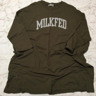 ミルクフェド(MILKFED.)のMILKFED.ロゴ入りカットソー Mサイズ(カットソー(長袖/七分))