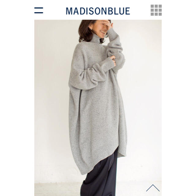 MADISONBLUE(マディソンブルー)のMADISONBLUE マディソンブルー ニットワンピース レディースのワンピース(ひざ丈ワンピース)の商品写真