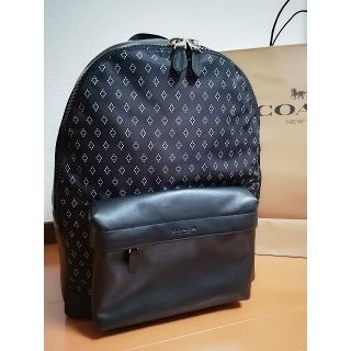 コーチ(COACH)のコーチ COACH メンズ リュック バックパック 黒レザー　新品(バッグパック/リュック)