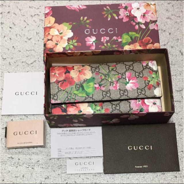 Gucci(グッチ)のGUCCI ggブルームス ggスプリーム コンチネンタル ウォレット レディースのファッション小物(財布)の商品写真