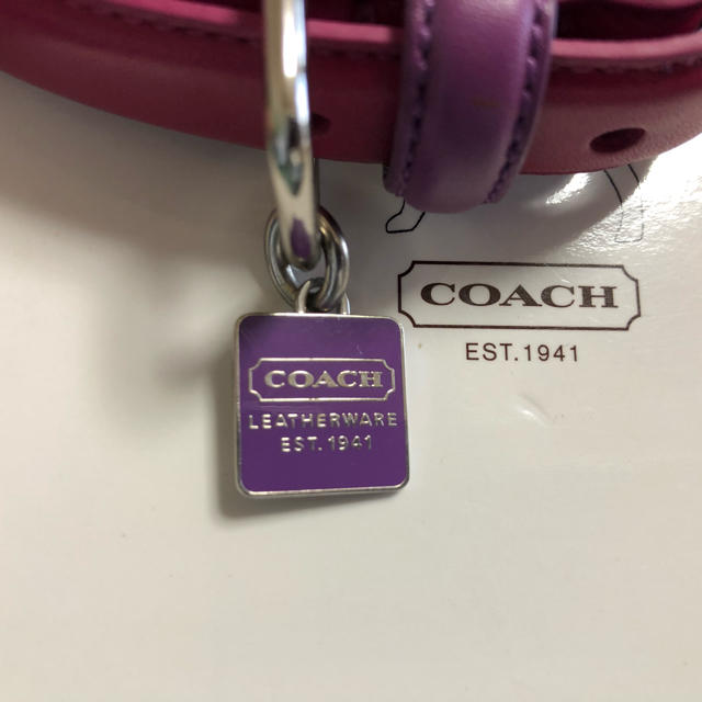 COACH(コーチ)の【COACH ドッグカラー  革製 犬の首輪 XS／キーホルダーとしても使用可】 その他のペット用品(犬)の商品写真