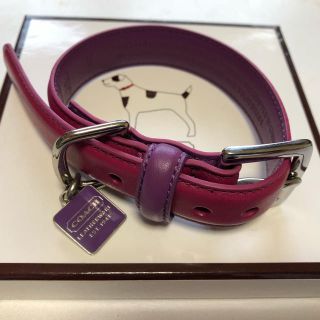 コーチ(COACH)の【COACH ドッグカラー  革製 犬の首輪 XS／キーホルダーとしても使用可】(犬)