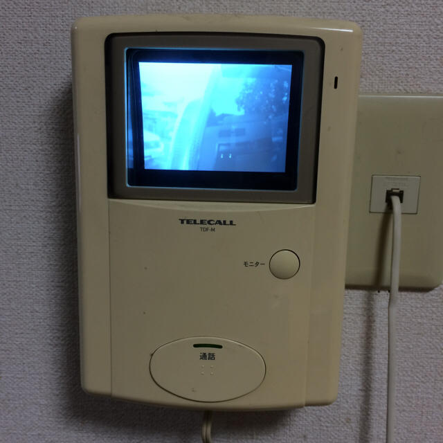 玄関ドアホン テレコム TDF-M 中古品 スマホ/家電/カメラのテレビ/映像機器(その他)の商品写真