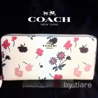 コーチ(COACH)の限定セール❣️新品コーチ長財布F55881フラワーコーテッド2017最新デザイン(財布)