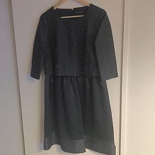 タルボット(TALBOTS)の♡ タルボット レース お呼ばれ ワンピ ブラック ♡(ミディアムドレス)