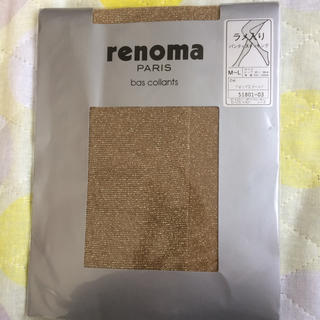 レノマ(RENOMA)のrenomaのラメ入りゴールドストッキング(タイツ/ストッキング)
