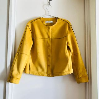 ザラ(ZARA)のZARA スエードジャケット(ノーカラージャケット)