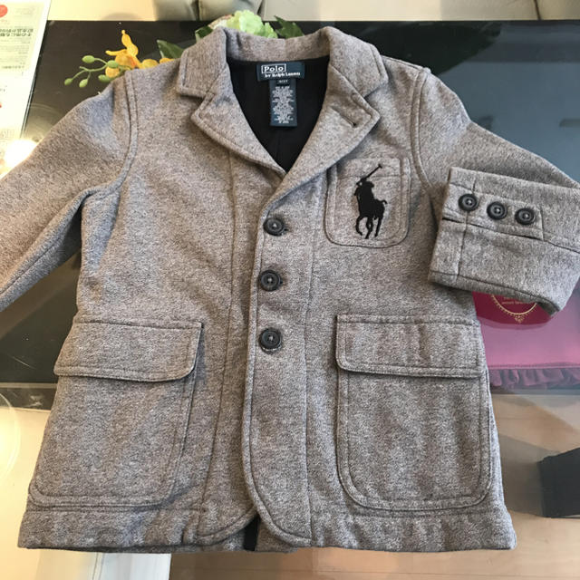 Ralph Lauren(ラルフローレン)のラルフローレン ジャージ素材ジャケット キッズ/ベビー/マタニティのキッズ服男の子用(90cm~)(ジャケット/上着)の商品写真