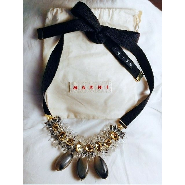 Marni(マルニ)の【maaaa様専用】✨マルニ MARNI 🎵ビジュー フラワー ネックレス レディースのアクセサリー(ネックレス)の商品写真