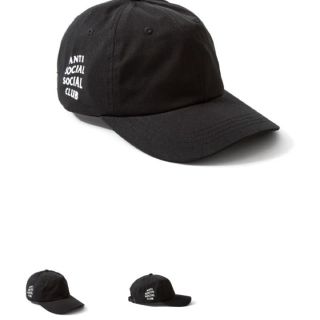 ステューシー(STUSSY)のAnti Social  Social Club キャップ 黒(その他)