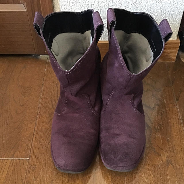 ★クロールバリエ★ 軽量 ショートブーツ 23.5cm パープル 紫 レディースの靴/シューズ(ブーツ)の商品写真