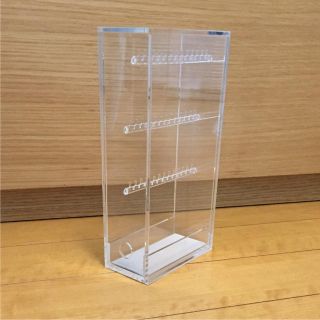 ムジルシリョウヒン(MUJI (無印良品))の【美品】無印良品★アクリルネックレス・ピアススタンド(ケース/ボックス)