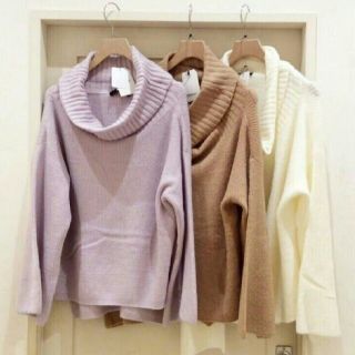 ダブルクローゼット(w closet)のw closet ＊ オフタートル ニット(ニット/セーター)