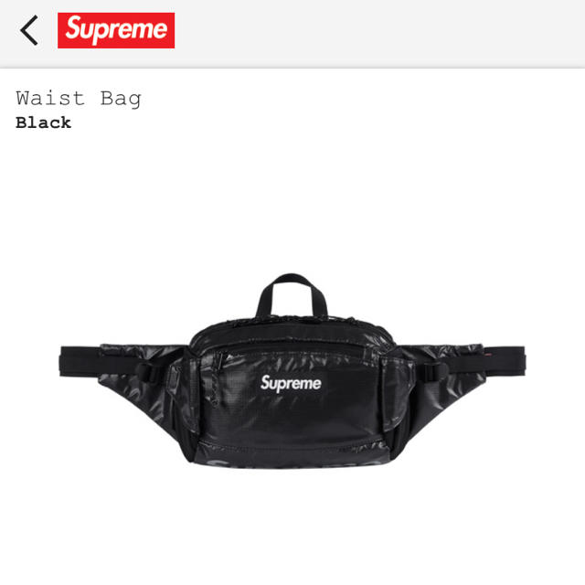 supreme waist bag blackのサムネイル