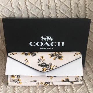 コーチ(COACH)の(正規品)coach ソフト ウォレット プレーリー プリント 長財布 花柄(財布)