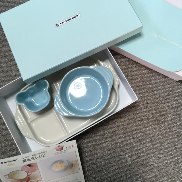 LE CREUSET(ルクルーゼ)のベビー・マルチプレート＆ラムカン キッズ/ベビー/マタニティの授乳/お食事用品(離乳食器セット)の商品写真