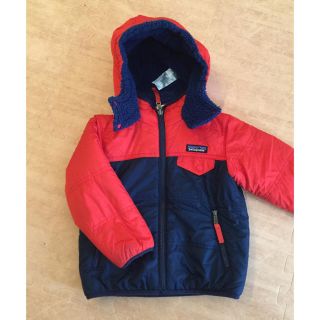 パタゴニア(patagonia)のpatagonia キッズ/4WAYリバーシブルダウンジャケット3T/ボア/(ジャケット/上着)