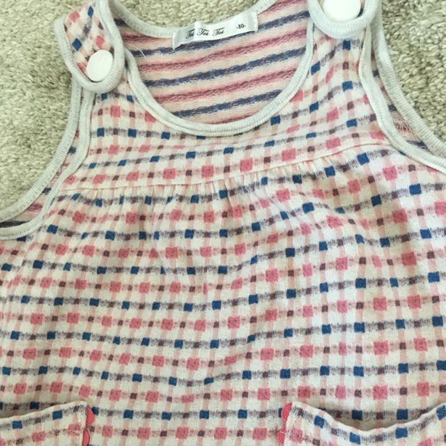 PETIT BATEAU(プチバトー)のトイトイトイ  セットアップ チュニック ブルマ 80 キッズ/ベビー/マタニティのベビー服(~85cm)(カバーオール)の商品写真