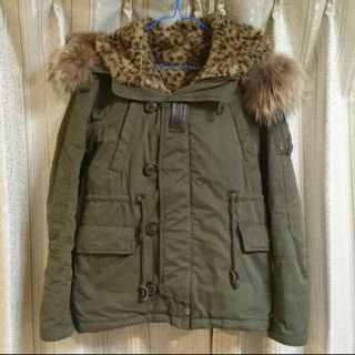 マウジー(moussy)のmoussy♡今年大人気のヒョウ柄ミリタリージャケットモッズコートN3B(S)(ミリタリージャケット)