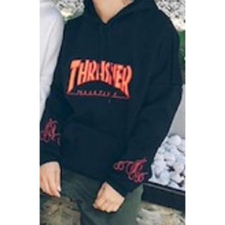 スラッシャー(THRASHER)の新品 THRASHER パーカー 男女兼用 ブラック(パーカー)