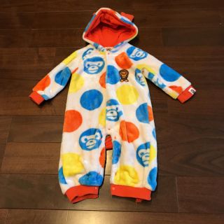 アベイシングエイプ(A BATHING APE)の美品 BAPE KIDS カバーオール (カバーオール)