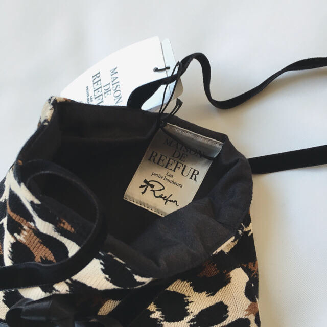 Maison de Reefur(メゾンドリーファー)の【新品】メゾンドリーファー レオパード リボンミニバッグ レディースのバッグ(その他)の商品写真