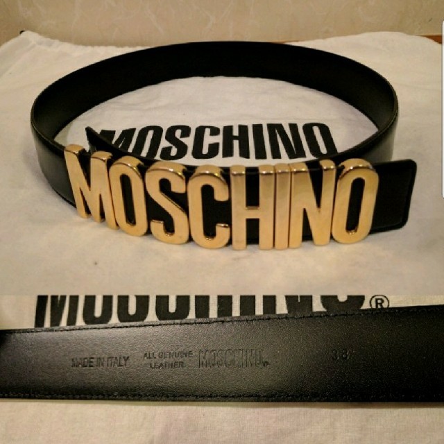 MOSCHINO(モスキーノ)のMoschino レザーベルト レディースのファッション小物(ベルト)の商品写真