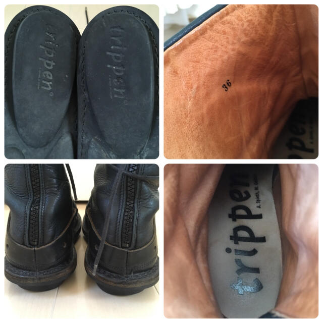 trippen(トリッペン)の【値下げしました】トリッペン trippen レザーブーツ 36 本革 ブラック レディースの靴/シューズ(ブーツ)の商品写真