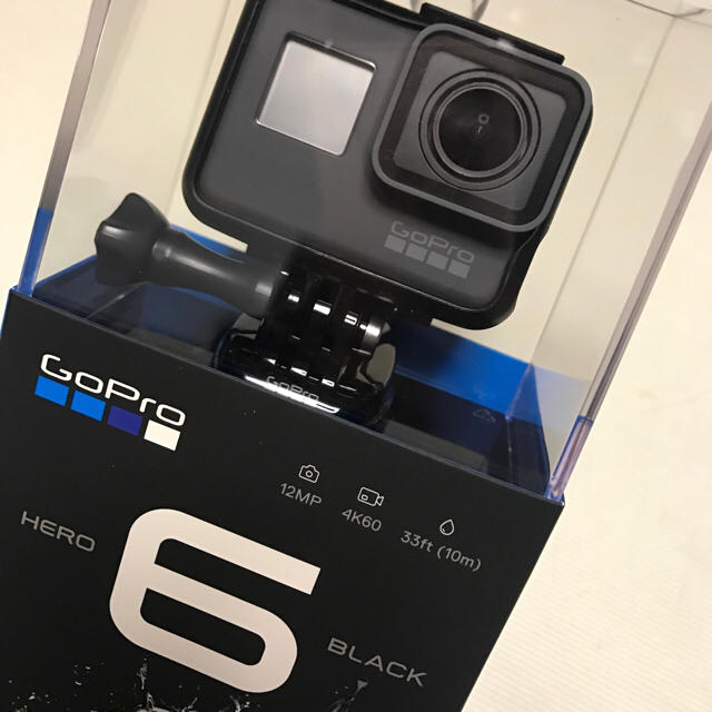 GoPro(ゴープロ)の【未開封】GoPro HERO6 BLACK(保護フィルム付) スマホ/家電/カメラのカメラ(コンパクトデジタルカメラ)の商品写真
