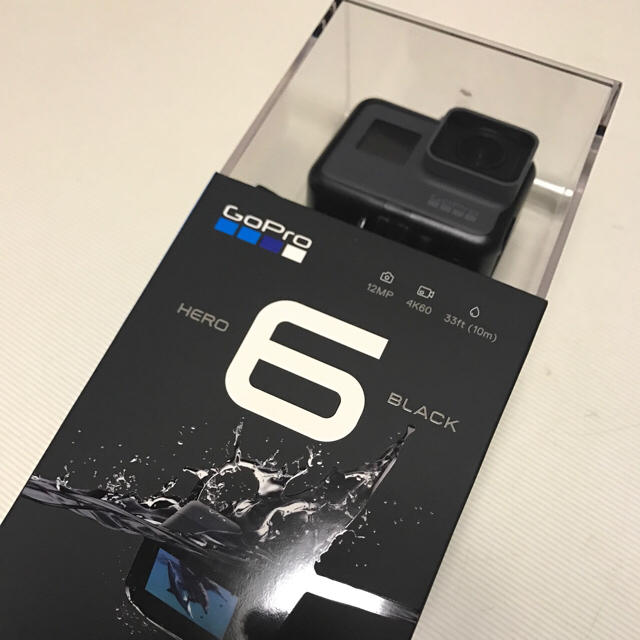 GoPro(ゴープロ)の【未開封】GoPro HERO6 BLACK(保護フィルム付) スマホ/家電/カメラのカメラ(コンパクトデジタルカメラ)の商品写真