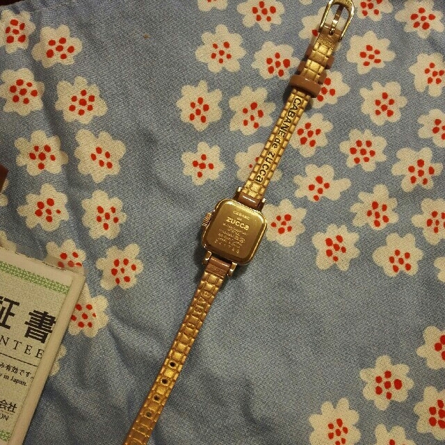 CABANE de ZUCCa(カバンドズッカ)のスプリング様専用　ズッカ　腕時計　キャラメル　ベージュused 美品 レディースのファッション小物(腕時計)の商品写真