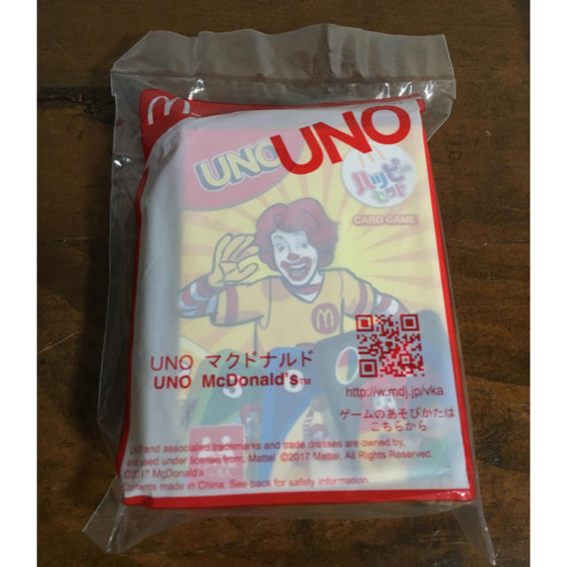 マクドナルド(マクドナルド)の未開封ハッピーセット  UNO エンタメ/ホビーのテーブルゲーム/ホビー(トランプ/UNO)の商品写真