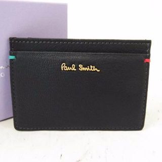 ポールスミス(Paul Smith)の【美品】 ポールスミス パスケース カードケース レザー 黒(名刺入れ/定期入れ)