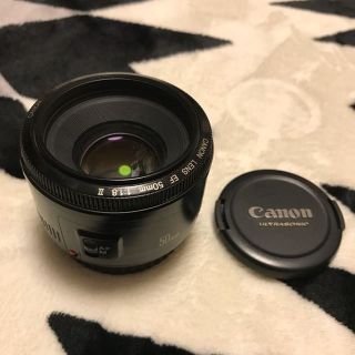 キヤノン(Canon)のCANON 単焦点レンズ EF 50mm 1:1.8Ⅱ 美品です。(その他)