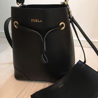 フルラ(Furla)の値下げ中 フルラ  2WAY ショルダーバッグ 巾着バッグ ブラック(ショルダーバッグ)