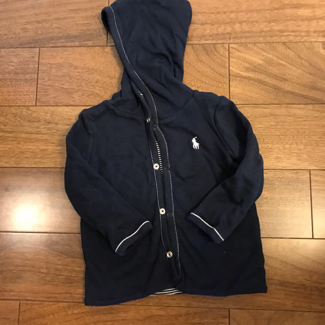 Ralph Lauren(ラルフローレン)のラルフローレン  リバーシブル  カーディガン型パーカー キッズ/ベビー/マタニティのベビー服(~85cm)(カーディガン/ボレロ)の商品写真