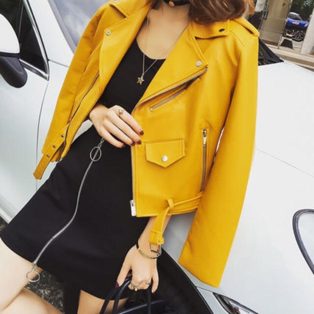 ZARA - 専用イエローライダースの通販 by paon shop|ザラならラクマ