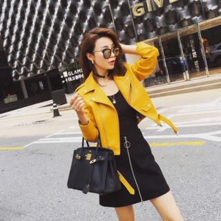 ZARA - 専用イエローライダースの通販 by paon shop|ザラならラクマ