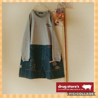 ドラッグストアーズ(drug store's)の美品◇drug store's★ドッキングワンピース(ひざ丈ワンピース)