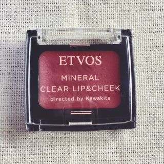 エトヴォス(ETVOS)のETVOS*ミネラルクリア リップ&チーク 1g*新品未使用(チーク)