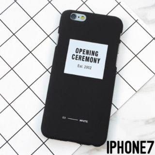 オープニングセレモニー(OPENING CEREMONY)のオープニングセレモニー iPhone7.8 黒(iPhoneケース)