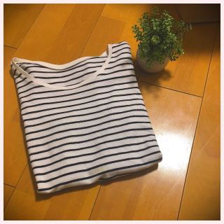 ユニクロ(UNIQLO)のユニクロ カットソー ボーダー(カットソー(長袖/七分))