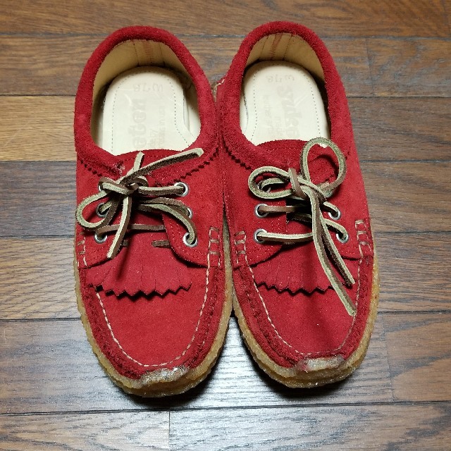 YUKETEN(ユケテン)のyuketen 赤 レディースの靴/シューズ(スリッポン/モカシン)の商品写真