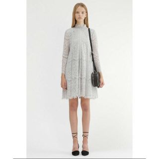 ジルスチュアート(JILLSTUART)のシャーロットレースAラインドレス・ブルームポシェット(ミディアムドレス)