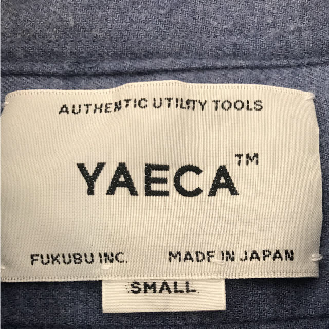 YAECA(ヤエカ)のYAECA シャツ スナップボタン ブルー S ダウン メンズのトップス(シャツ)の商品写真